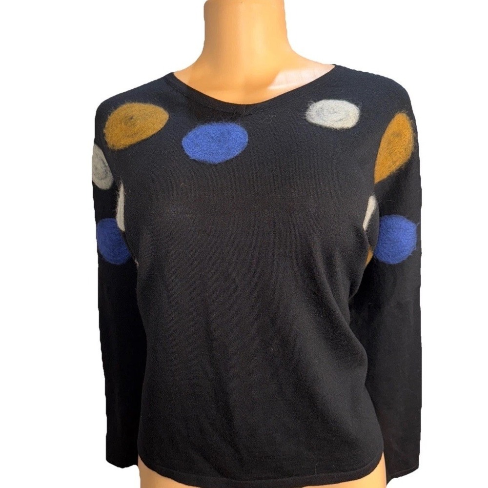 Marimekko Disjunktio 100% Wool ‎ Sweeter M Wavy Pattern (oversized)